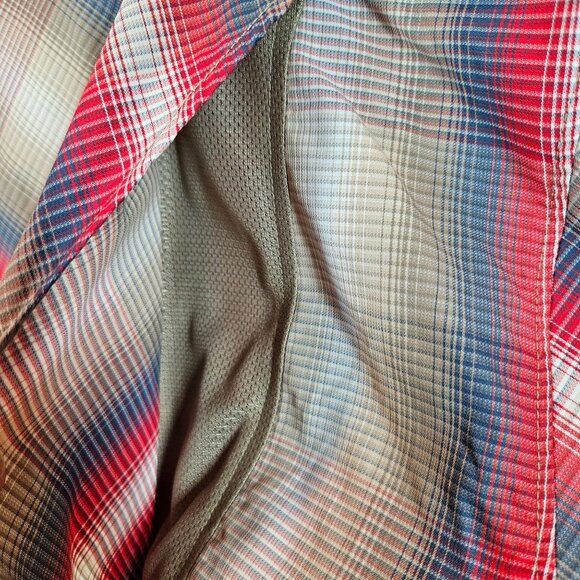 Columbia Mens XXL Omni-Shade Plaid Short Sleeve Button-Up Shirt vented - Picture 8 of 12